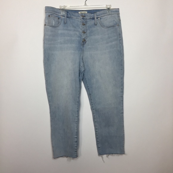 Madewell High Rise Slim Crop Boyfriend Jeans NWT - Picture 2 of 13